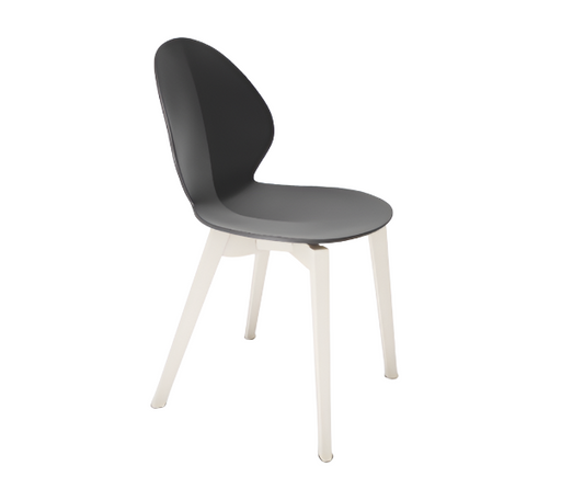 Basil Chair, Leaf-Shaped Polypropylene Seat