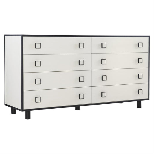 Silo, Square Knobs, Eight Drawer Dresser