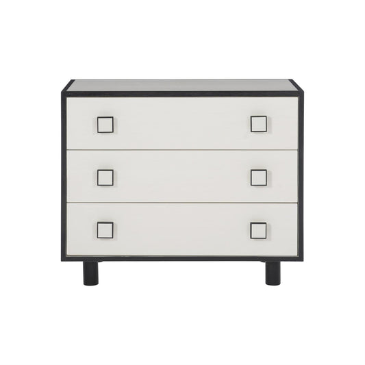 Silo, Three Drawer, Square knobs, Nightstand