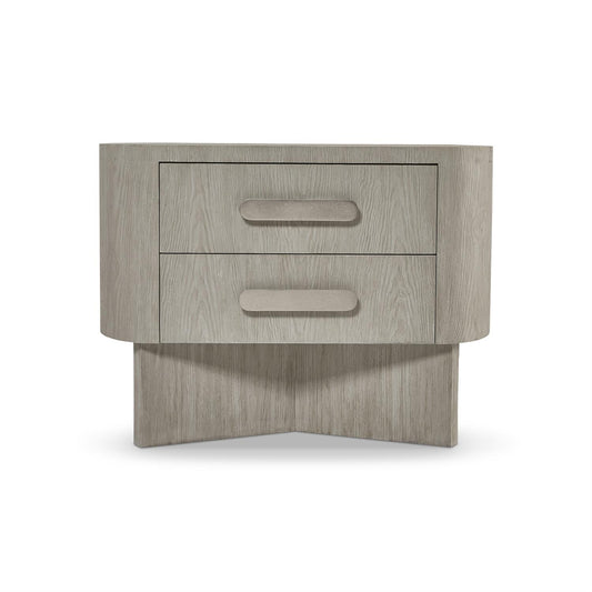 Rianon, Light, Two Drawers, Wide Nightstand