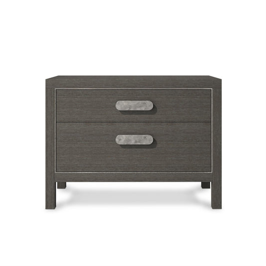 Rado Oak Two Drawer Nightstand
