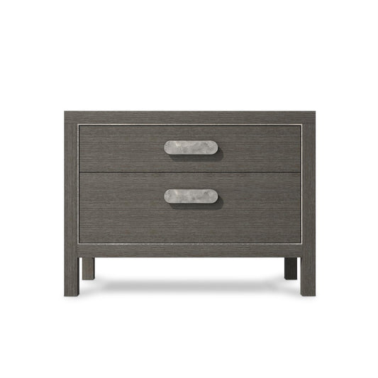 Rado Oak Two Drawer Nightstand