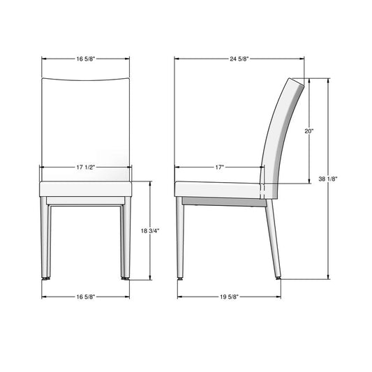 Chair product dimension