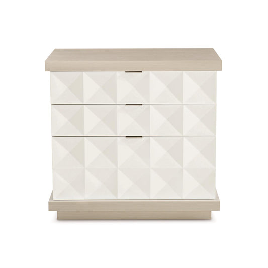 Axe, Triangular Pattern, Three drawers Nightstand