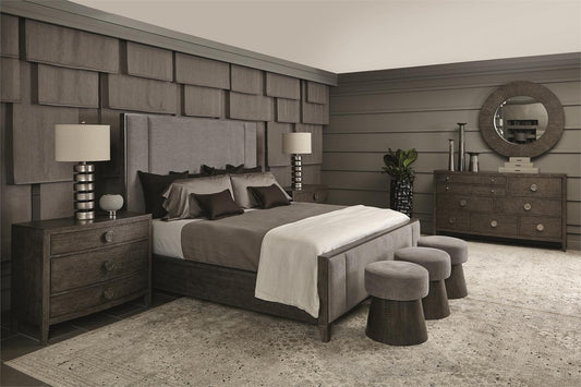 Nea Cerused Charcoal Bench