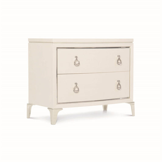 Alista, Two Drawers Bowed Fronts Nightstand