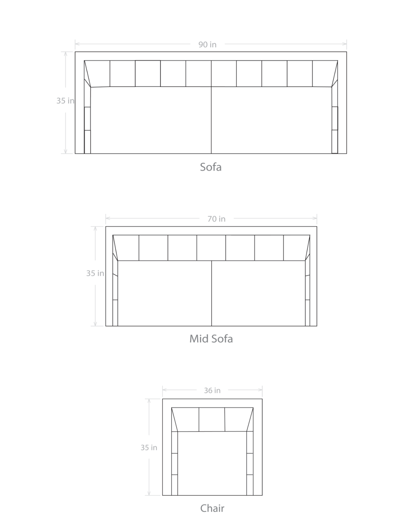 John, Two Seater, Fabric Sofa