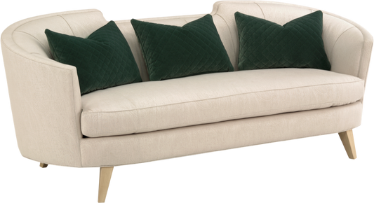 Curved Design Sofa with Angled Legs