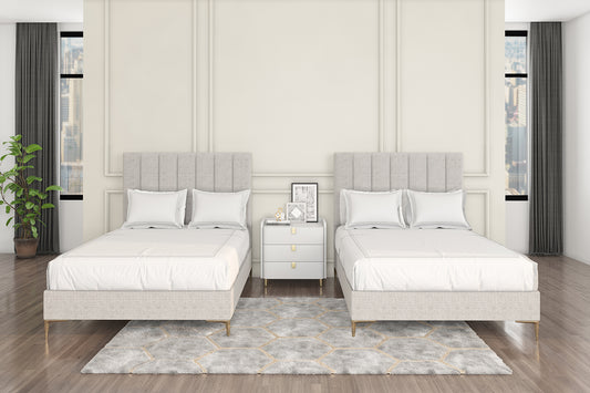 Atri, Vertical Panel, Upholstered Bed, 315B