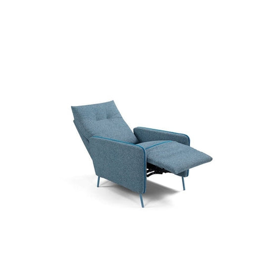 Notice, Blue Fabric Recliner