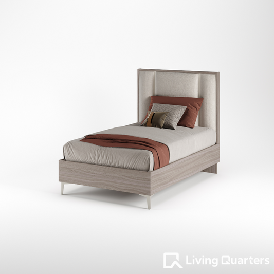 Olimpia Italian Bed – Luxurious Wood & Upholstered Frame, (48”, 54”)