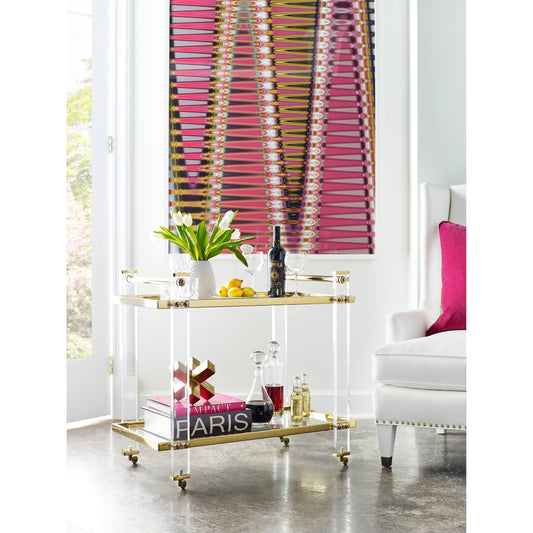 Lucite Bar Cart