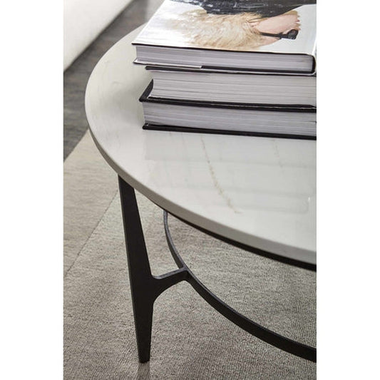 Avanda Round Metal Cocktail Table