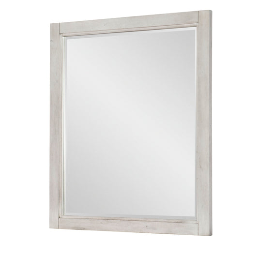 Woody Grey Panel Mirror