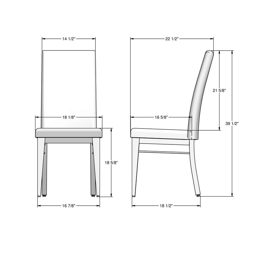 Chair product dimension