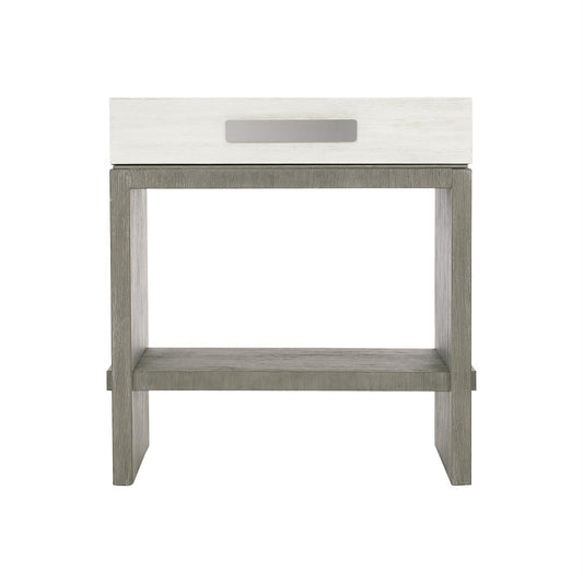 Dations One Drawer Linen  finish Nightstand