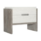 Dations Two Drawer Finger Pull Nightstand