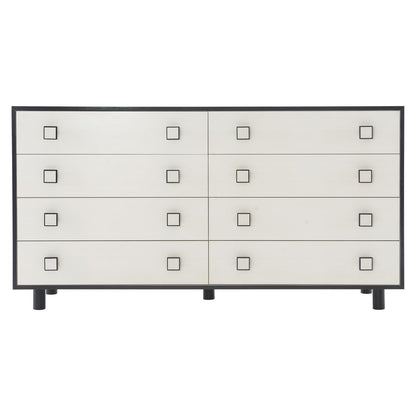 Silo, Square Knobs, Eight Drawer Dresser