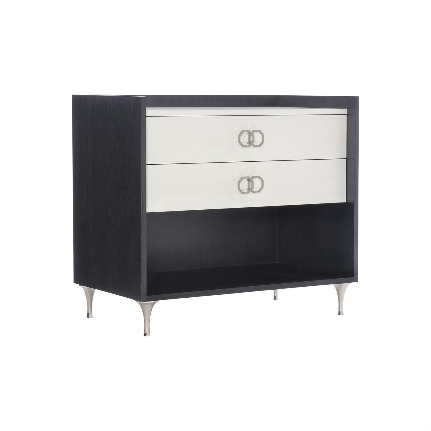Silo, Two Drawer, Wide Nightstand