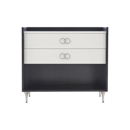 Silo, Two Drawer, Wide Nightstand