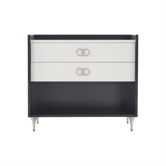 Silo, Two Drawer, Wide Nightstand