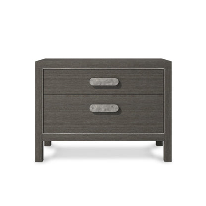 Rado Oak Two Drawer Nightstand