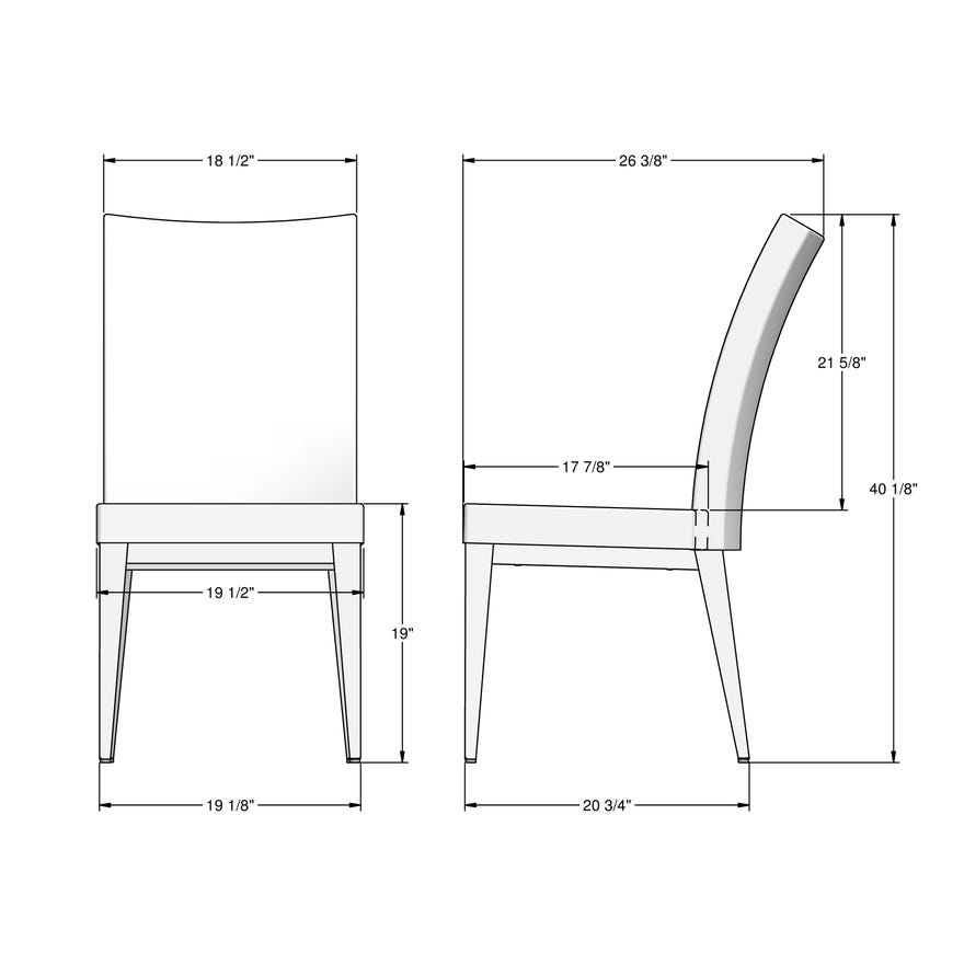 Chair product dimension