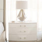 Aniom, Linear White, Large, Three drawers, Nightstand