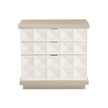 Axe, Triangular Pattern, Three drawers Nightstand