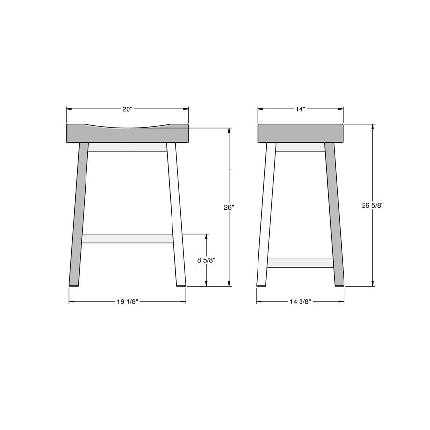 Stool product dimension
