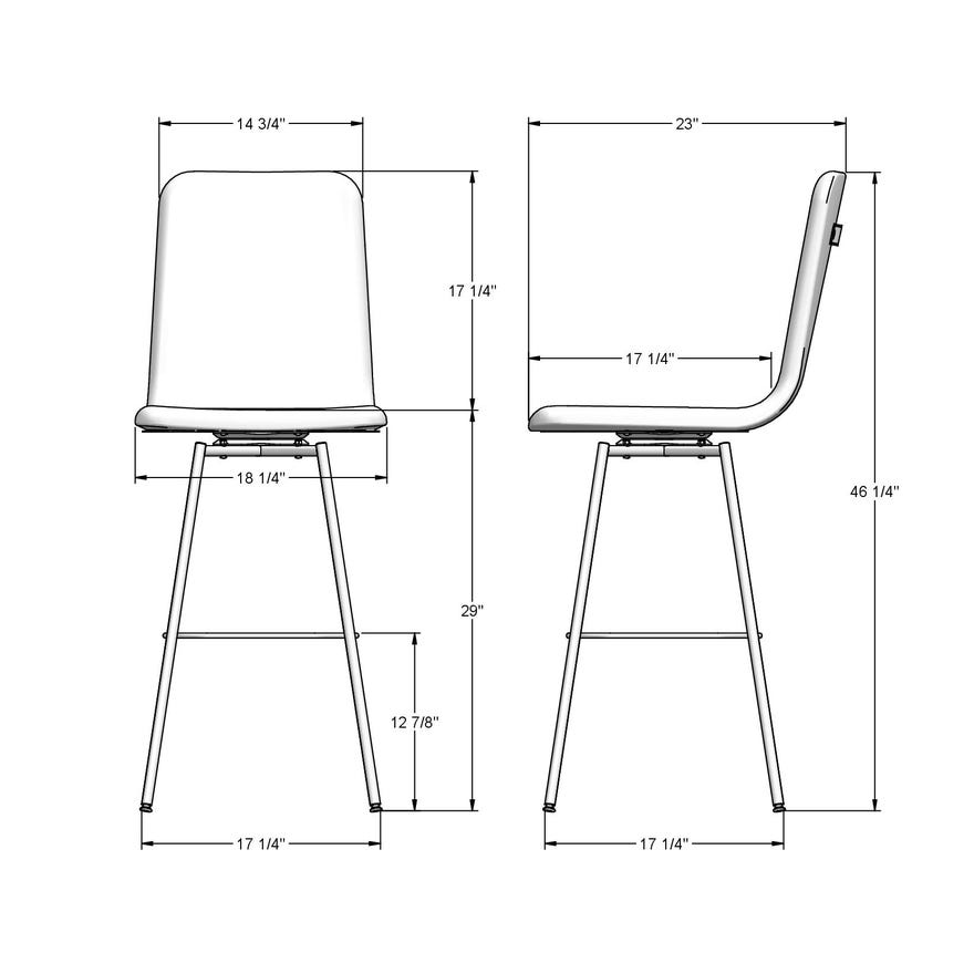 Stool dimension