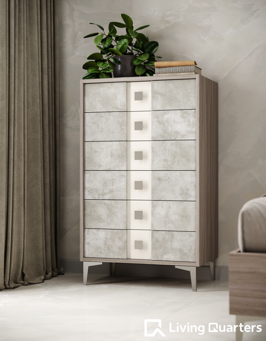 Olimpia Chest – Elegant Tall Storage with 6 Drawers