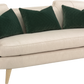 Curved Design Sofa with Angled Legs