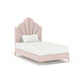 Glenda, Crowned Upholstered Bed, #322