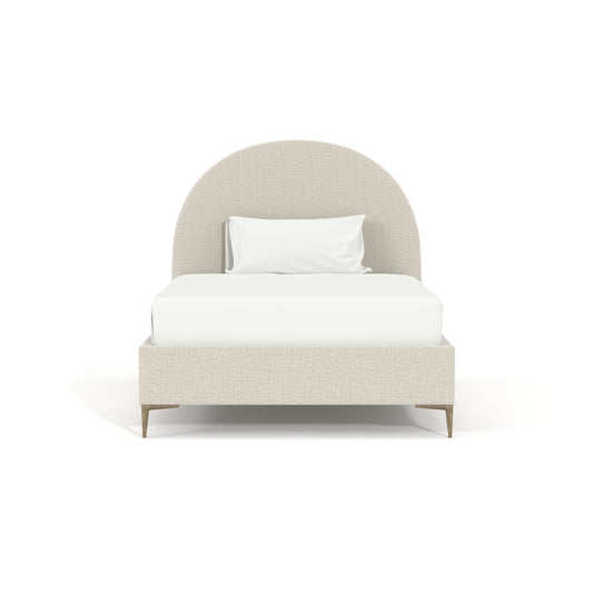 Rubi, Custom Upholstered Platform Bed with Arched Back, #325