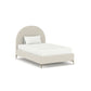 Rubi, Custom Upholstered Platform Bed with Arched Back, #325