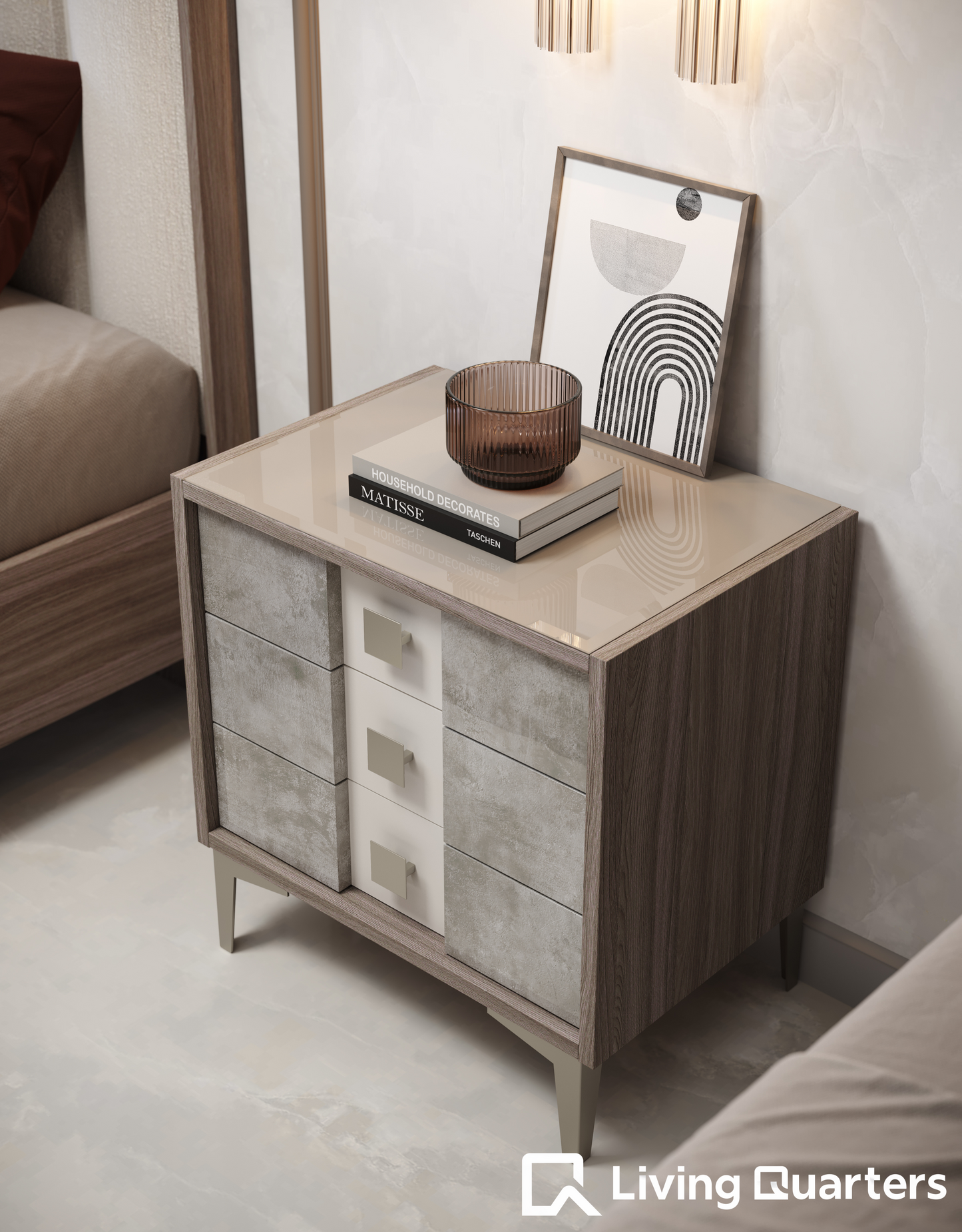 Olimpia Nightstand – Compact & Elegant Bedside Table