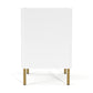 Augustus, Two Drawer, White Painted Finish, Nightstand S29, with Light