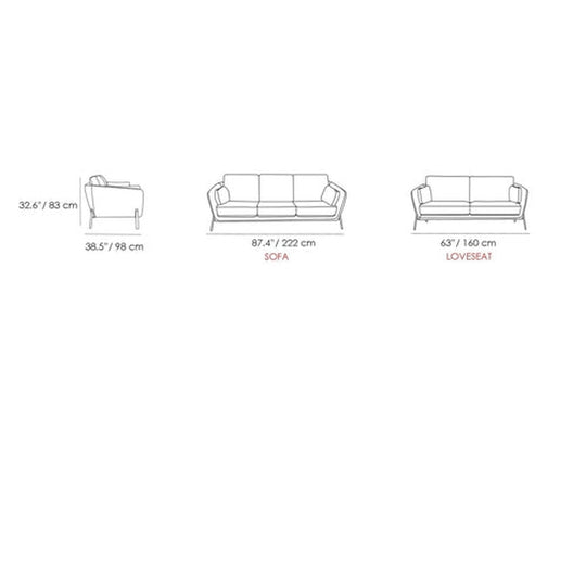 Indian, Latte Sofa