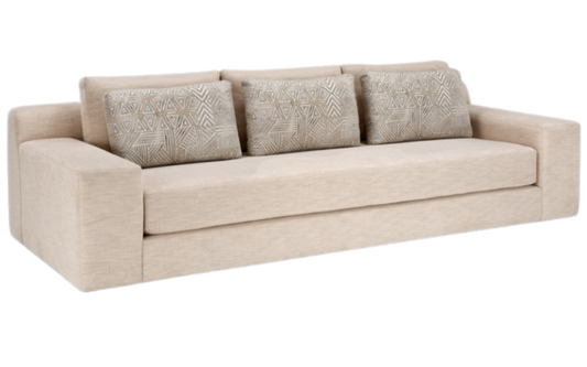 Sleek, Three-Seater Sofa