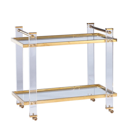 Lucite Bar Cart
