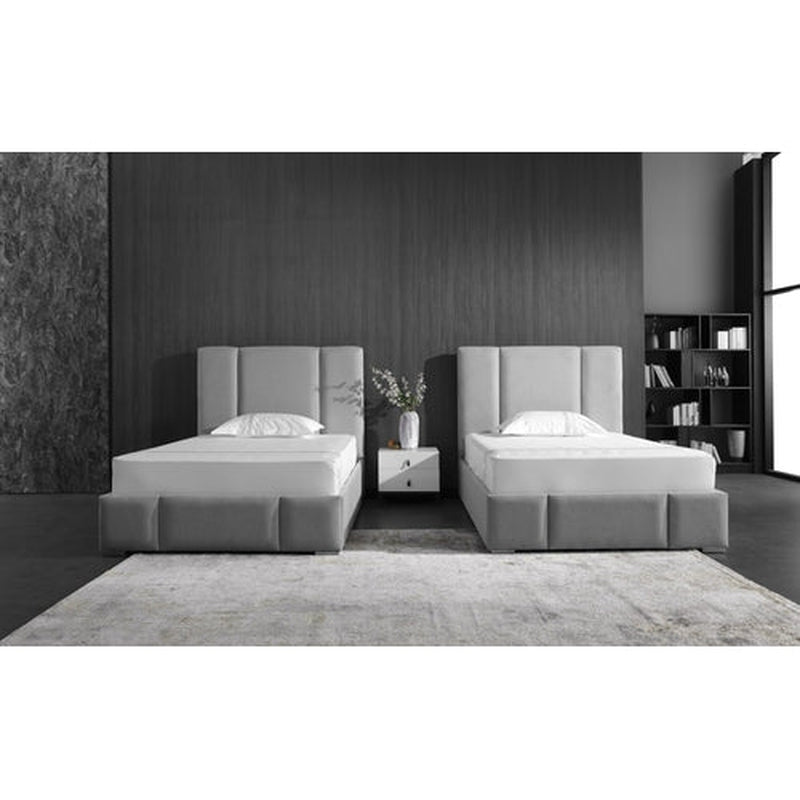 Moscow, Three Panel Upholstered Bed #42