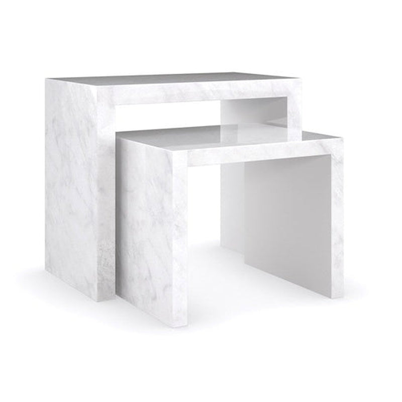 Stack Up Nesting Tables, Marble Finish (22