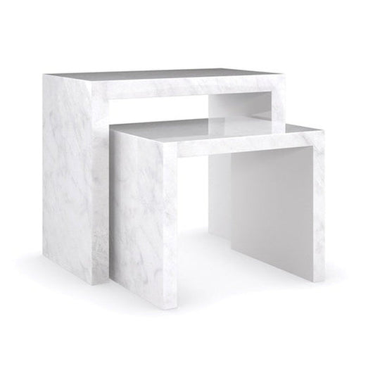 Stack Up Nesting Tables, Marble Finish (22" and 25")
